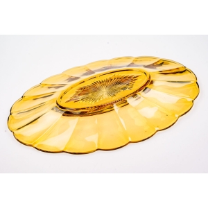 65246 VAL SAINT LAMBERT OGROMNA BURSZTYNOWA OWALNA PATERA SYGNOWANA (4).jpg