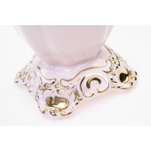 65587 GEBRÜDER METZLER &amp; ORTOFF ŚLICZNY WAZON KRATER Z RÓŻOWEJ PORCELANY (3).jpg