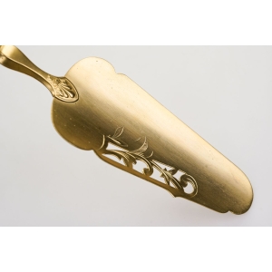 65751 ART NOUVEAU PIĘKNA ŁOPATKA DO TORTÓW W ETUI (4).jpg