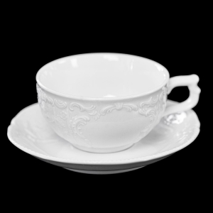 65205 ROSENTHAL SANSSOUCI KOŚĆ FILIŻANKA ZE SPODKIEM W BIELI (1).jpg