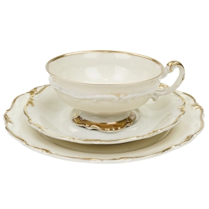 JACOB HERTEL KOŚĆ SŁONIOWA I ZŁOCENIA ELEGANCKA ŚNIADANIÓWKA