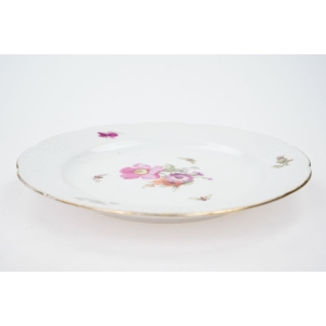 65889 KPM BERLIN ALTOSIER TALERZ KOLOROWE KWIATY I MOTYLE II (2).jpg