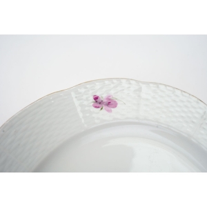 65889 KPM BERLIN ALTOSIER TALERZ KOLOROWE KWIATY I MOTYLE II (4).jpg