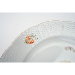 65890 KPM BERLIN ALTOSIER TALERZ KOLOROWE KWIATY I MOTYLE III (2).jpg