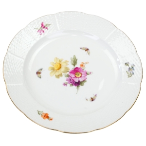 65891 KPM BERLIN ALTOSIER TALERZ KOLOROWE KWIATY I MOTYLE IV (1).jpg