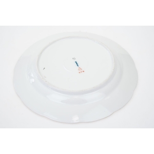 65891 KPM BERLIN ALTOSIER TALERZ KOLOROWE KWIATY I MOTYLE IV (5).jpg