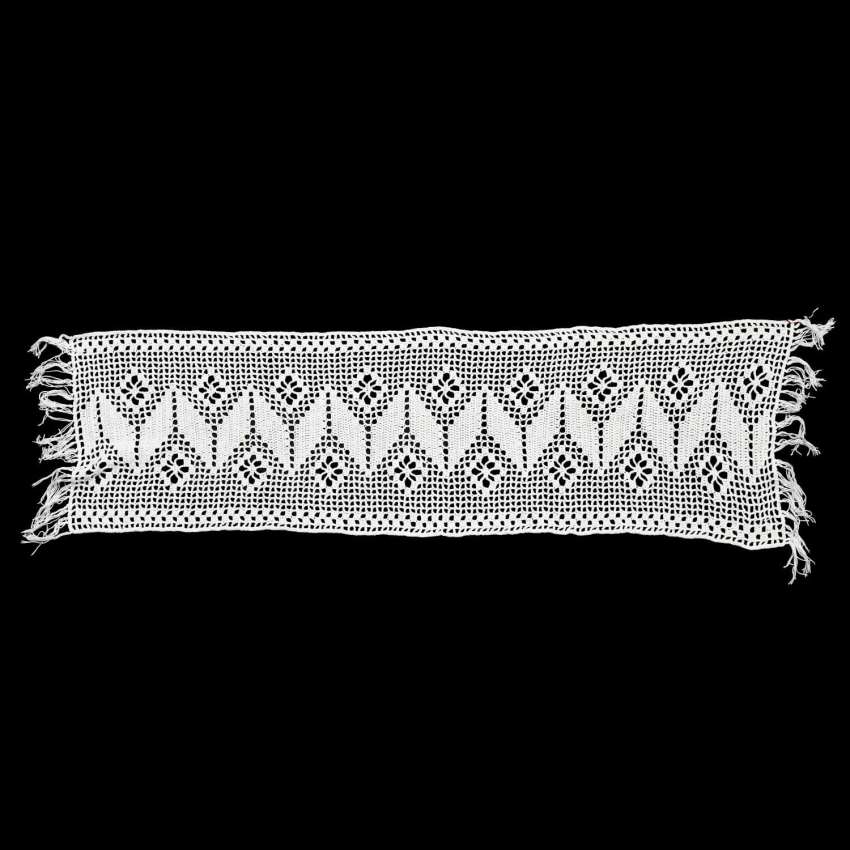65913 SZYDEŁKO SERWETA BIEŻNIK Z FRĘDZLAMI GEOMETRYCZNY WZÓR 103 X 33 CM (1).jpg