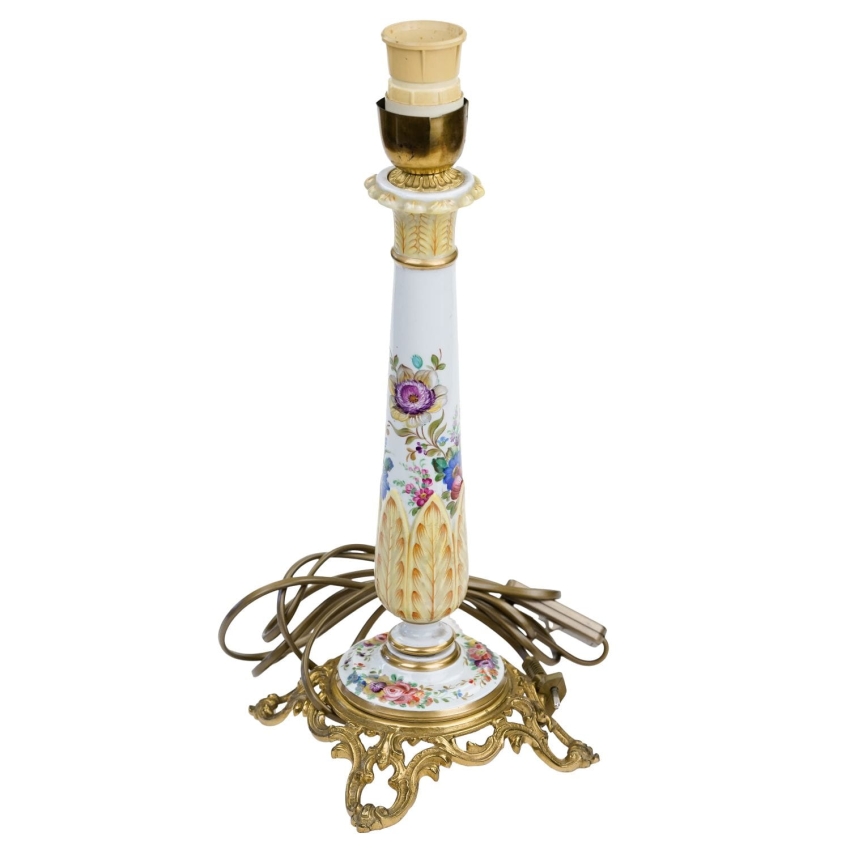 66075 SEVRES PORCELANOWA LAMPA RĘCZNIE MALOWANA PODSTAWA LAMPY (1).jpg
