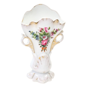 BIEDERMEIER PIĘKNY RĘCZNIE MALOWANY WAZON