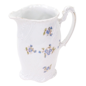 ŚWIETNY, SPORY MLECZNIK RELIEFY I RĘCZNIE MALOWANE NIEZAPOMINAJKI