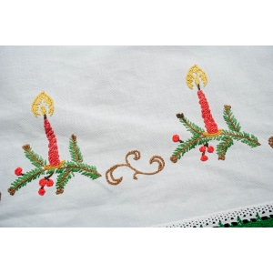 66351 BOŻE NARODZENIE PŁÓTNO RĘCZNE KOLOROWE HAFTY OBRUS 75 X 74 CM (2).JPG