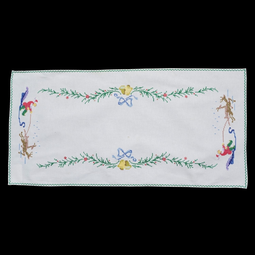 66355 BOŻE NARODZENIE PŁÓTNO I RĘCZNY HAFT KRZYŻYKOWY KOLOROWE HAFTY BIEŻNIK 83 X 40 CM (1).jpg
