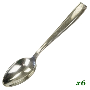 ALPKA KOMPLET ŁYŻECZEK DO HERBATY W STYLU ART-DECO