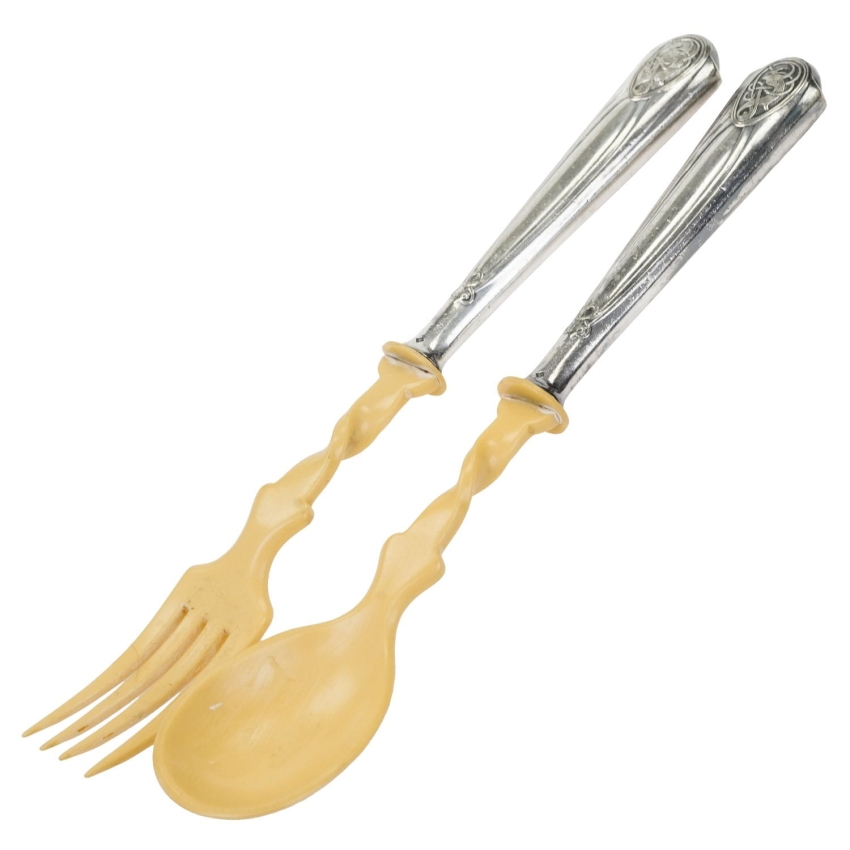 66381 WMF SECESJA PLATEROWANY SREBREM KOMPLET SZTUĆCÓW DO SAŁAT FASON 43 (1).jpg