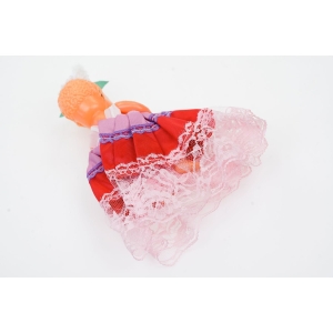 66398 STARA LALKA W DŁUGIEJ SUKNI ZE SMOCZKIEM LATA 70-TE WYS. 14 CM II (4).JPG