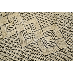 66581 SERWETA NA KOMODĘ BIEŻNIK W ODCIENIU BEŻU ROBIONY NA DRUTACH 90 X 48 CM (2).JPG