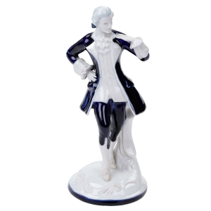 ROYAL DUX E. DUŻA FIGURA KAWALERA GENTLEMAN W STYLU ROKOKO