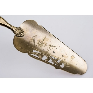 66601 ART-NOUVEAU CUDOWNA PLATEROWANA ŁOPATKA DO CIAST TORTÓW (3).JPG