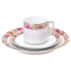 ŚLICZNA STARA ŚNIADANIÓWKA Z KWIATOWĄ BORDIURĄ