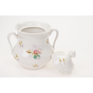 66692 BIEDERMEIER DUŻA CUKIERNICA RĘCZNIE MALOWANA RÓŻYCZKI (4).JPG