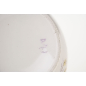 66692 BIEDERMEIER DUŻA CUKIERNICA RĘCZNIE MALOWANA RÓŻYCZKI (6).JPG