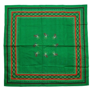 BOŻE NARODZENIE BARWNY DRUKOWANY OBRUS W TRADYCYJNYM STYLU 79 X 77 CM