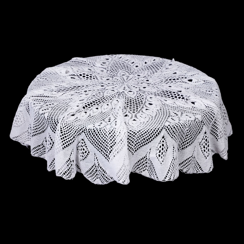 66913 BIAŁY INTRYGUJĄCY OKRĄGŁY OBRUS ROBIONY NA DRUTACH 110 CM (1).jpg