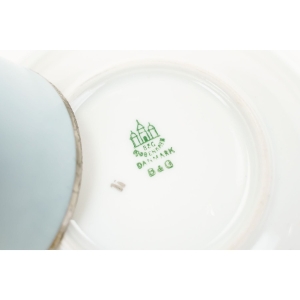 67044 BING &amp; GRONDAHL KOPENHAGA BŁĘKITNA FILIŻANKA MOKKA ZE SPODKIEM (5).JPG