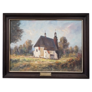 67261 RUDOLF JOKIEL OLEJ NA PŁOTNIE W DREWNIANEJ RAMIE (1).jpg