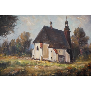 67261 RUDOLF JOKIEL OLEJ NA PŁOTNIE W DREWNIANEJ RAMIE (3).JPG
