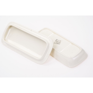 67357 BOCH FRERES KERAMIS CERAMICZNY STARY POJEMNIK NA GRZEBIENIE Z POKRYWĄ (4).JPG