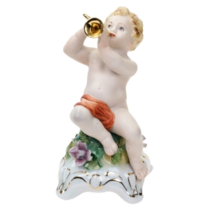 CLUJ RUMUNIA FIGURKA AMORKA CHERUBINKA GRAJĄCEGO NA TRĄBCE