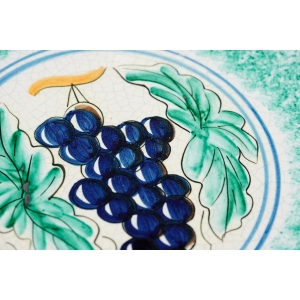 67412 BRISTOW CERAMICZNA PATERA DO ZWIESZENIA RĘCZNIE MALOWANE WINOGRONA (3).JPG