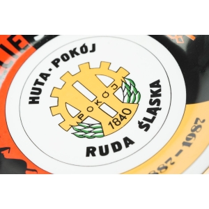 67414 WAWEL TALERZ OKOLICZNOŚCIOWY 100 LECIE STALOWNI HUTA POKÓJ RUDA ŚLĄSKA (3).JPG