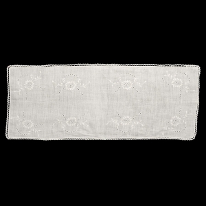 67598 LEN SERWETA ŚRODKA STOŁUBIEŻNIK RĘCZNIE HAFTOWANE W KWIATY 120 X 46 CM (1).jpg