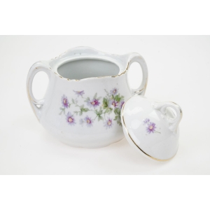 67640 CUDOWNA SECESJA UROCZA CUKIERNICA STARUSZKA FIOLETOWE KWIECIE (5).JPG