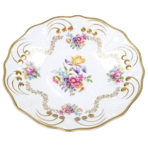 67716 WEIMAR LONA CUDOWNA DUŻA PATERA KWIATY ZŁOCENIA I RELIEFY (1).jpg