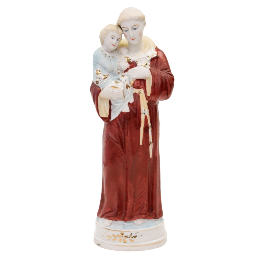 67814 ŚWIĘTY ANTONI Z PADWY PORCELANOWA FIGURKA RĘCZNIE MALOWANA (1).jpg