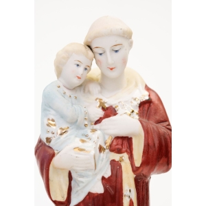 67814 ŚWIĘTY ANTONI Z PADWY PORCELANOWA FIGURKA RĘCZNIE MALOWANA (2).JPG