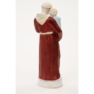 67814 ŚWIĘTY ANTONI Z PADWY PORCELANOWA FIGURKA RĘCZNIE MALOWANA (3).JPG