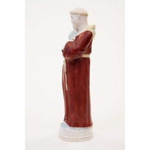 67814 ŚWIĘTY ANTONI Z PADWY PORCELANOWA FIGURKA RĘCZNIE MALOWANA (4).JPG