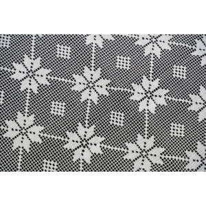 67837 SZYDEŁKO ŁADNA MAŁA FIRANKA LUB OBRUS W GWIAZDKI W BIELI 140 X 128 CM (2).JPG