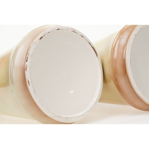 68030 CZECHOSŁOWACJA ART-DECO PARA WAZONÓW I ŻARDINIERA NA KOMINEK PTAKI (7).JPG