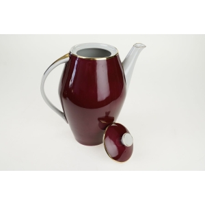 53971 KAROLINA JOANNA W. POTACKI BRĄZOWO-BORDOWY DZBANEK POLSKI NEW LOOK (4).JPG