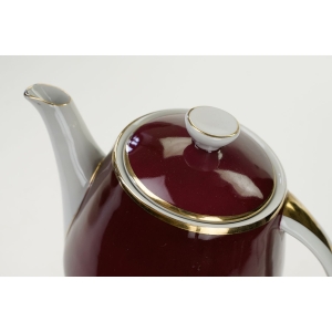 53971 KAROLINA JOANNA W. POTACKI BRĄZOWO-BORDOWY DZBANEK POLSKI NEW LOOK (3).JPG