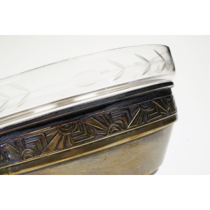 68140 PLATEROWANA PATERA ZE SZKLANYM WKŁADEM ART-DECO (3).JPG