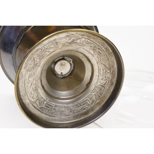 68140 PLATEROWANA PATERA ZE SZKLANYM WKŁADEM ART-DECO (6).JPG
