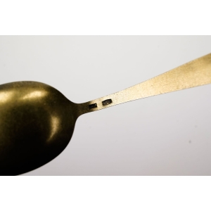 68197 ROSJA PARA EMALIOWNYCH SREBRNYCH ŁYŻECZEK DO KAWY PRÓBA 875 WAGA ŁĄCZNA 28,8 G (3).JPG