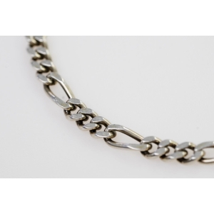 68243 SREBRO PRÓBA 925 BRANSOLETKA MĘSKA O SPLOCIE FIGARO 9,9 G DŁUGOŚĆ 21,5 CM (2).JPG