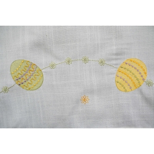 68414 WIELKANOC STYLIZOWANY OBRUS WYSZYWANE PISANKI 84 X 83 CM (2).JPG